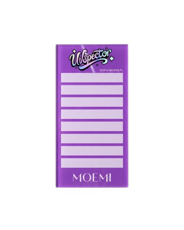 Szklany holder do rzęs UVSpector Moemi fioletowy do metody UV